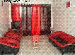 Living room of the Serviced apartments at Andheri