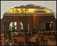 The restaurant at the Abad airport Hotel, Kochi