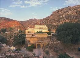 A view of the Samode Palace, Jaipur