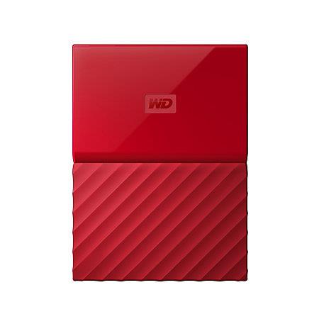 WD My Passport 1TB Portable External Hard Drive 3.0 USB (Red) WDBYNN0010BRD-WESN