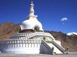 Shanti stupa in Leh