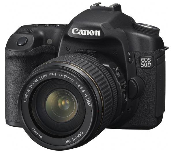 Canon EOS 50D Front Angled View