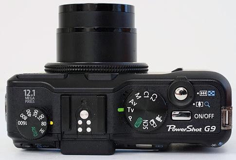 Canon PowerShot G9 Top View