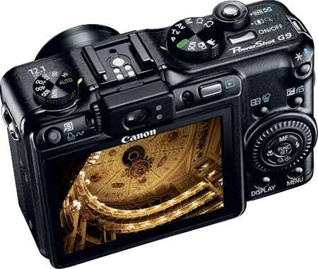 Canon PowerShot G9 Top Angled View