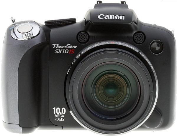 Canon PowerShot SX10 IS Front View