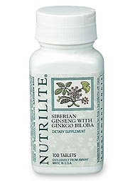 Nutrilite Siberian Ginseng with Ginkgo Biloba 