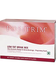 Positrim Low Fat Drink Mix - Strawberry Flavour 