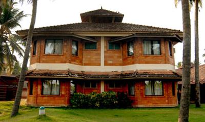 Front view of the Nalanda Resort 