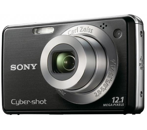DSC-W210 Black Angled View