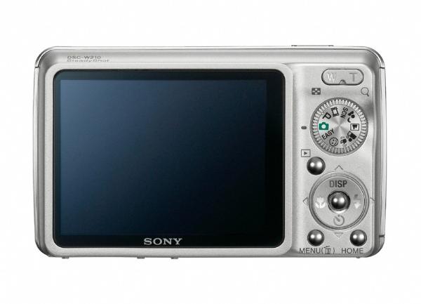 DSC-W210 Silver Rear View