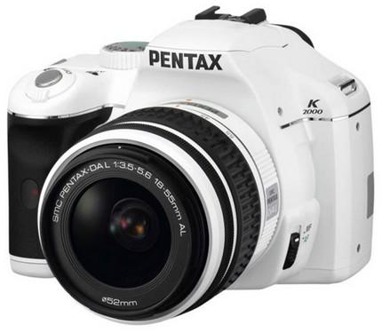 Pentax K2000 DSLR Limited White