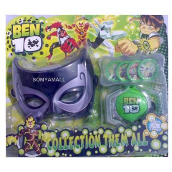 BEN 10 WATCH WITH BEN 10 SUPER HERO MASK