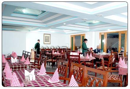 Dining room of the Grand Mumtaz Pahalgam