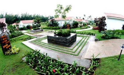 Amanvana Spa Resort aerial view