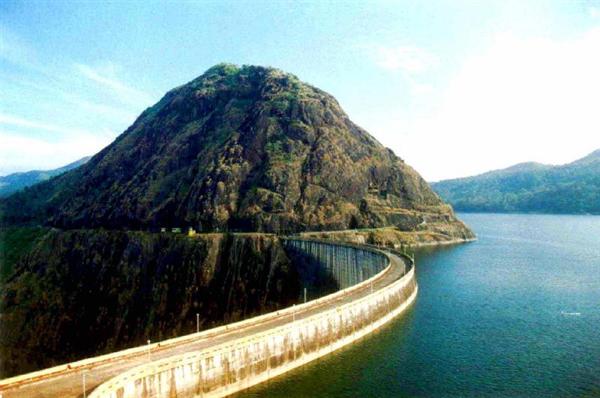 View of the Idukki Arch dam
