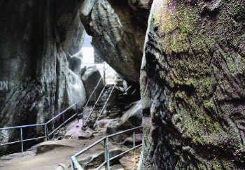 Inside the Edakkal Caves