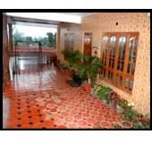 A  view of the corridor of Harihara Homestay