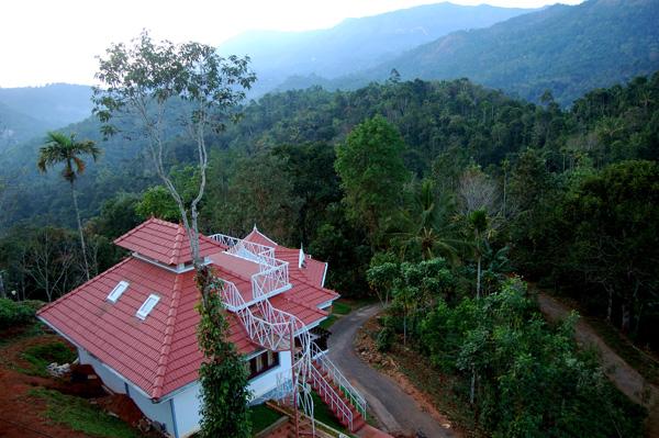 Aerial View of Birds Valley Resort, Munnar