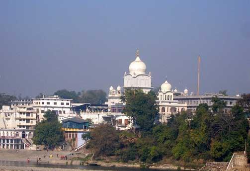 View of Paonta Sahib Gurudwara in Kalsi