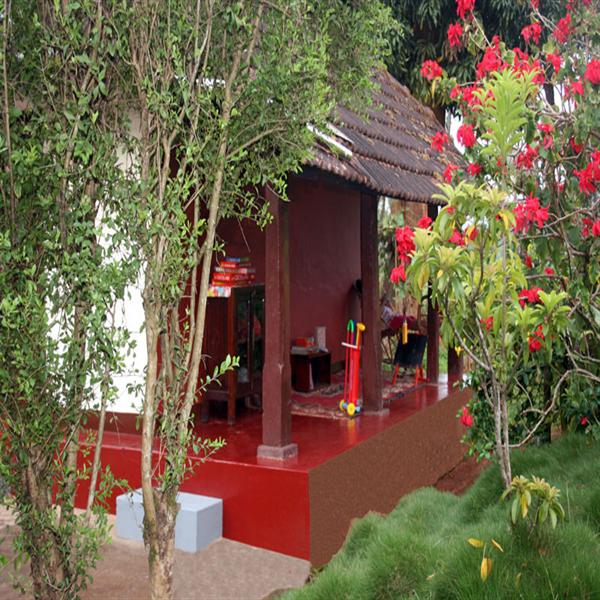 The indoor play area in The Jade in Coorg