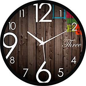 Regent Round Wall Clock With Glass For Home / Bedroom / Living Room / Kitchen