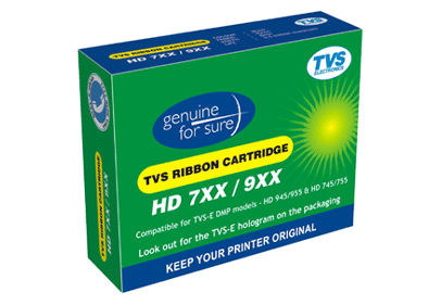 TVS ribbons for HD/DP printers.