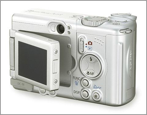Canon PowerShot A95 Rear View