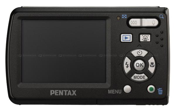 Pentax Optio E60 Rear View
