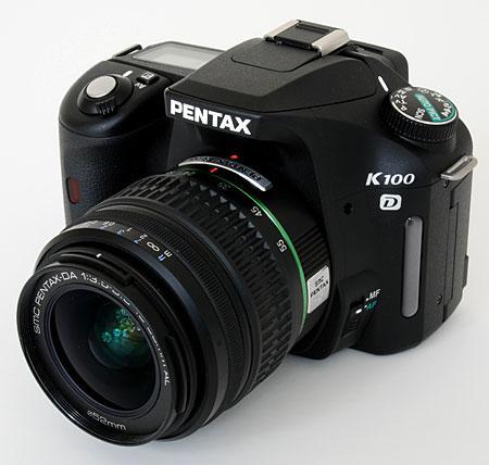 Pentax-K100D Angled View