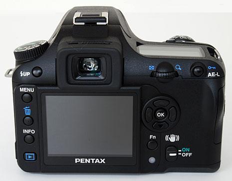 Pentax-K100D Rear View